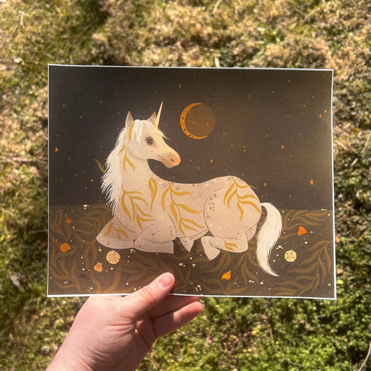Kelpie Unicorn Print