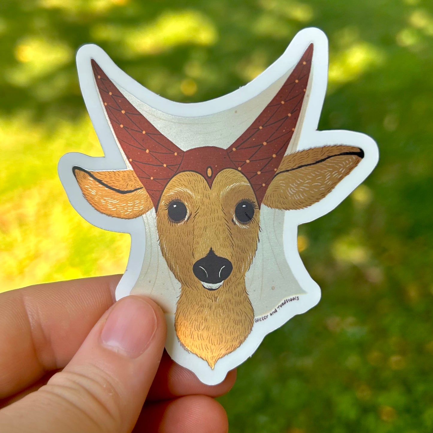 Deer Maiden Sticker
