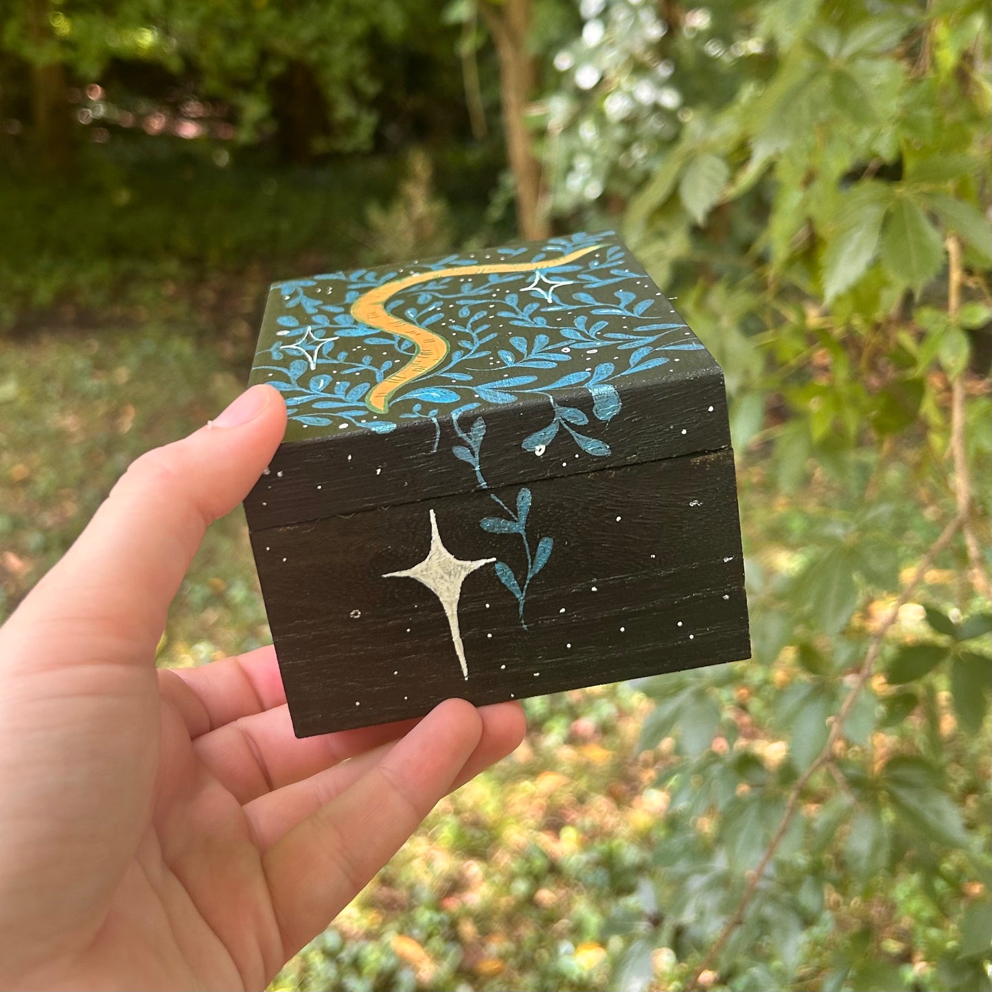 Handpainted Worm Box
