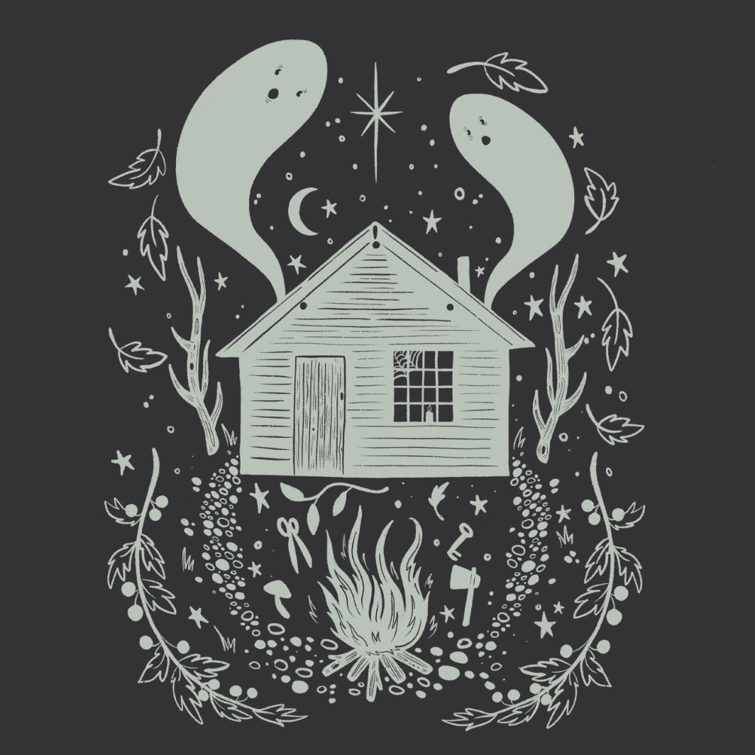 Haunted Cabin Tee-Smoke