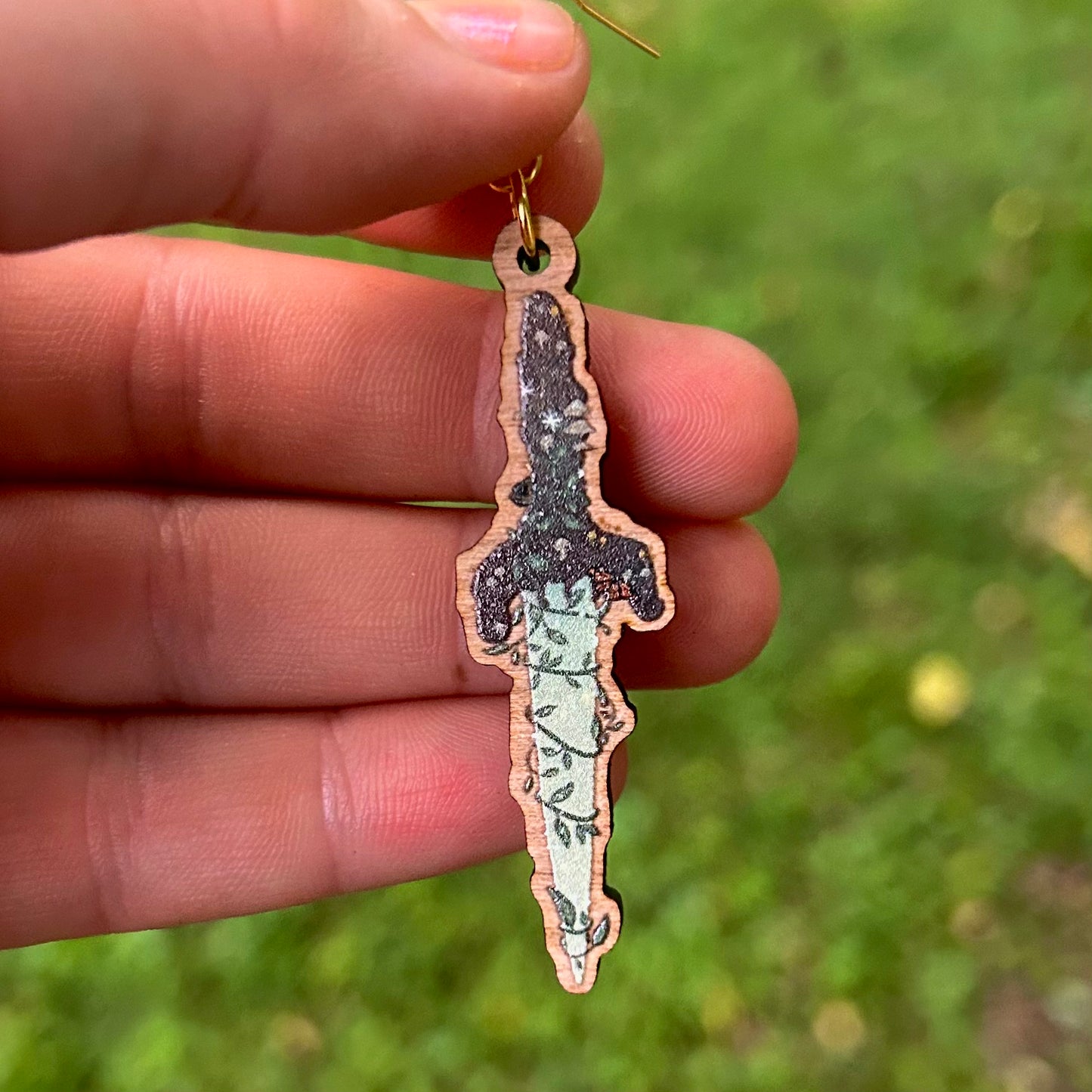 Athame Dagger Earrings