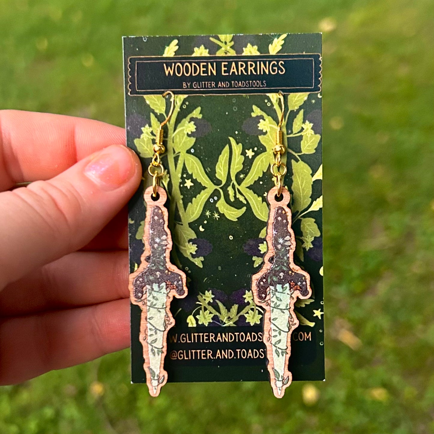 Athame Dagger Earrings
