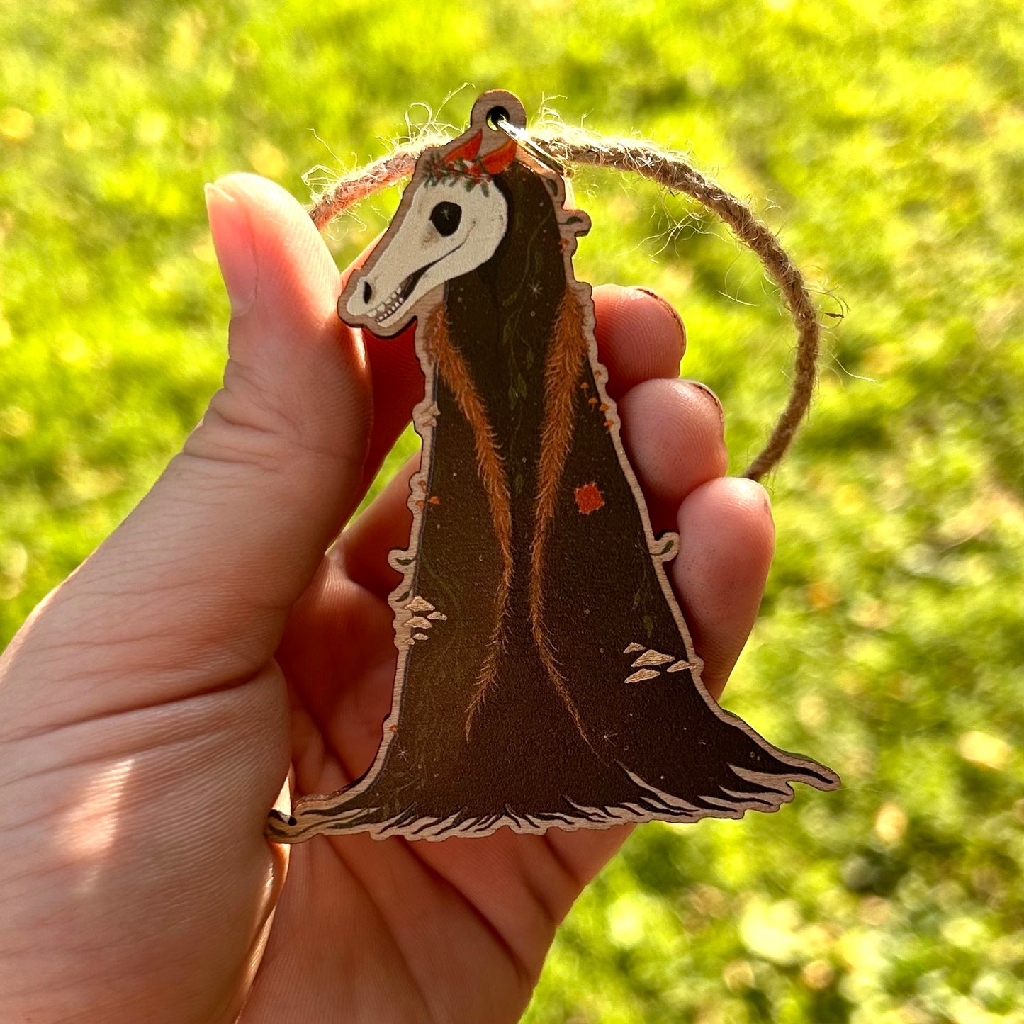Wooden Mari Lwyd Ornament