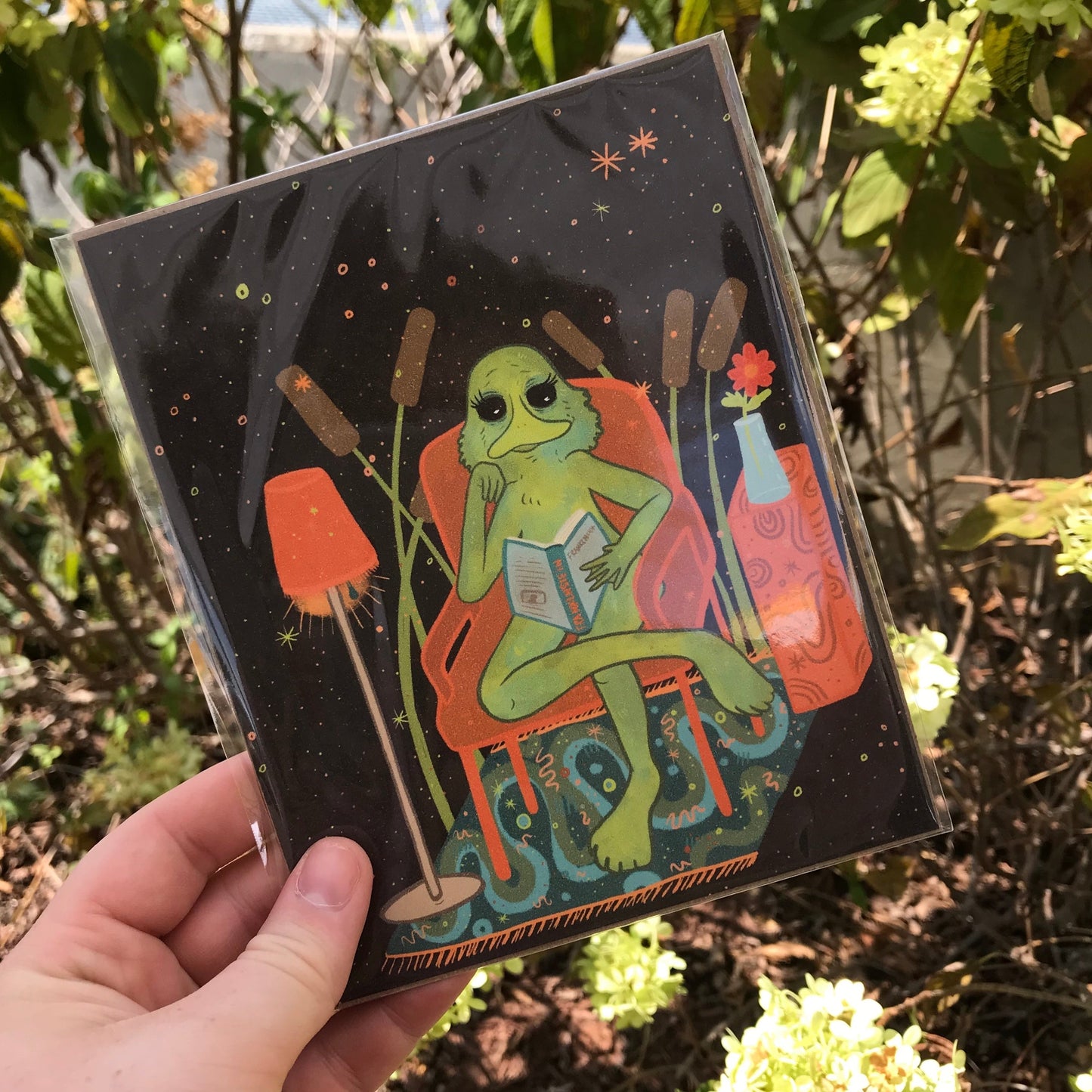 Creature Reading Print