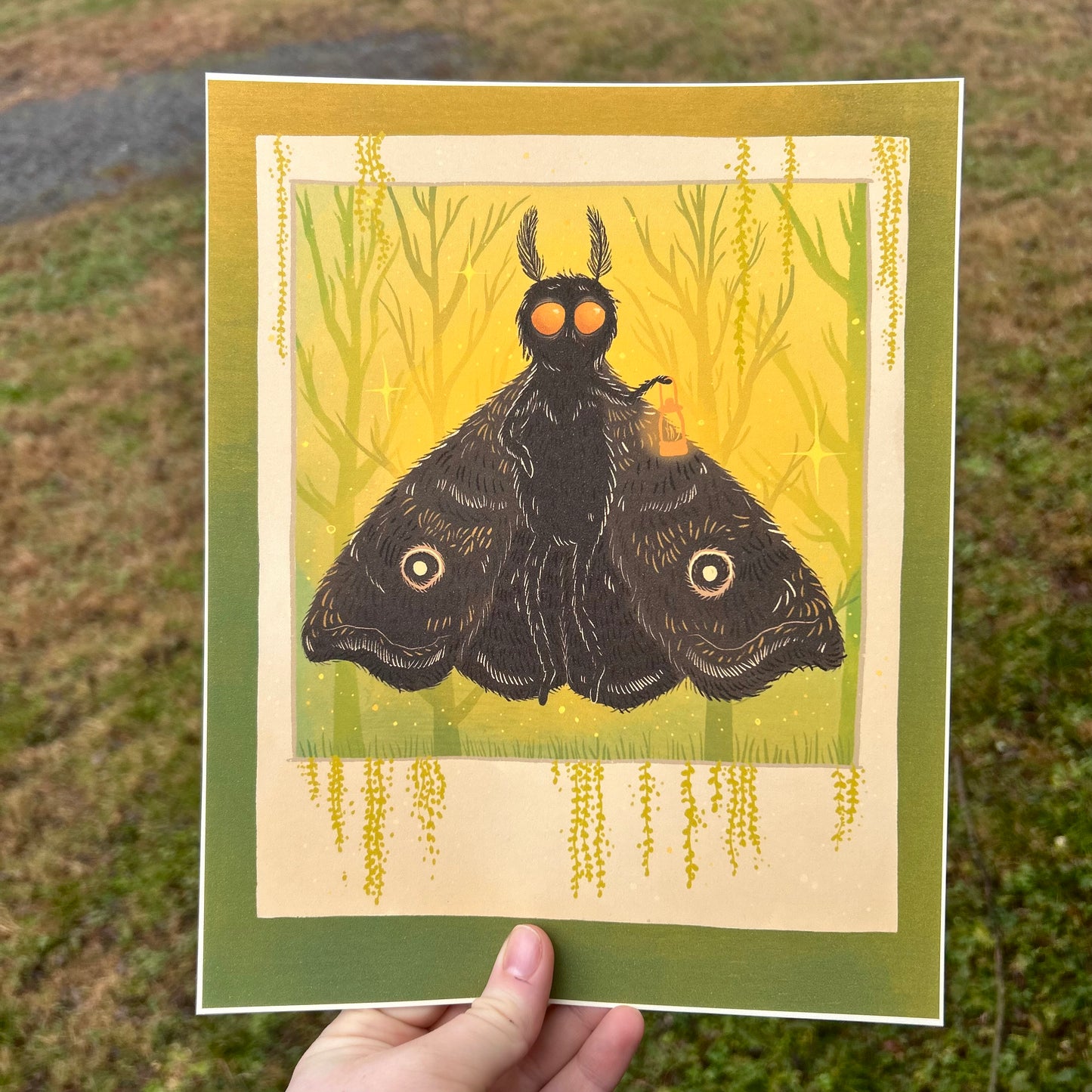 Swamp Mothman Print