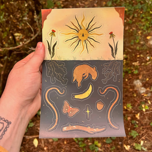 Sun Garden Sticker Sheet