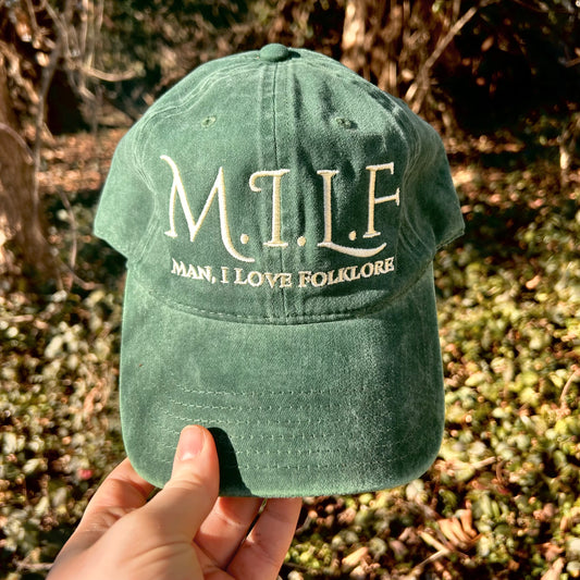 Man, I Love Folklore Dad Hat-Green