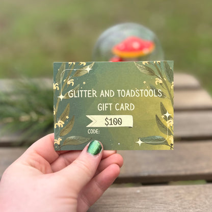 Glitter and Toadstools Giftcard