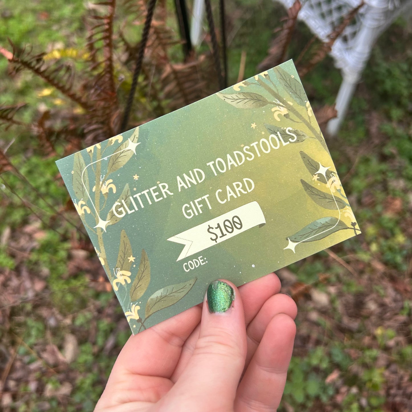 Glitter and Toadstools Giftcard