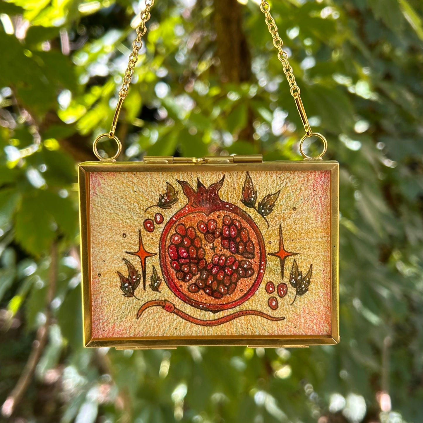 ORIGINAL ART-Pomegranate Worm