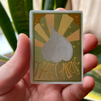 "The Garlic" Tarot Card Sticker