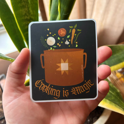 Cooking is Magic Sticker