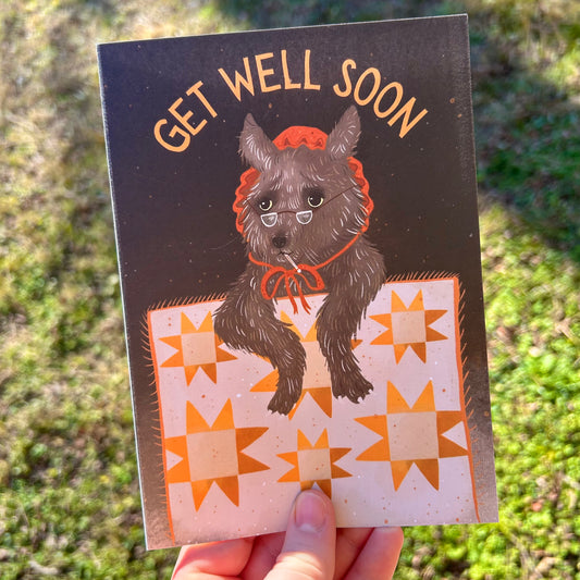 Grandma Wolf Get Well Soon Card