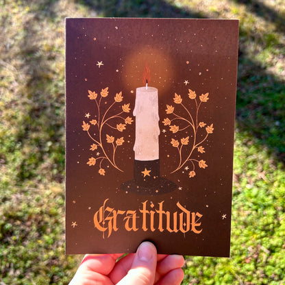 Candle Gratitude Card