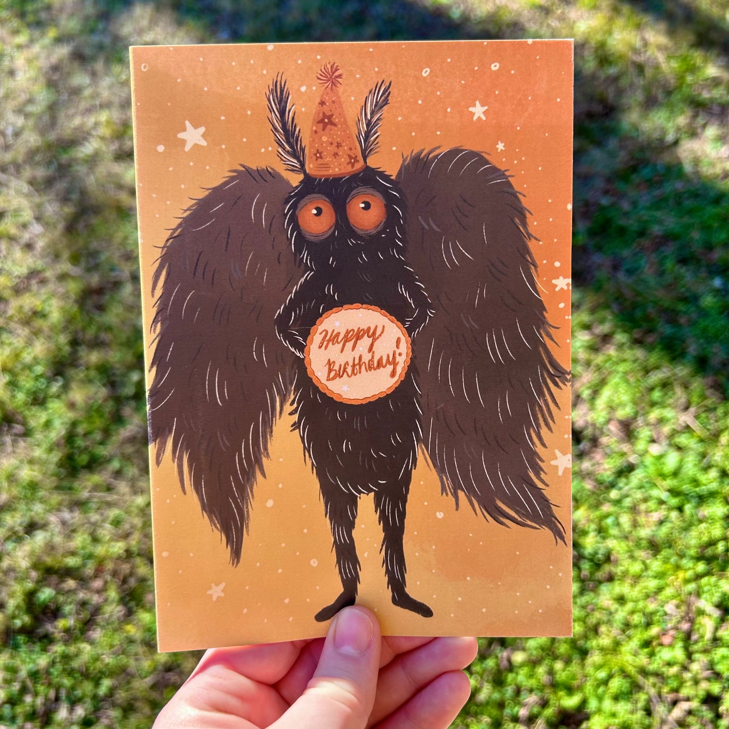 Mothman Birthday Card