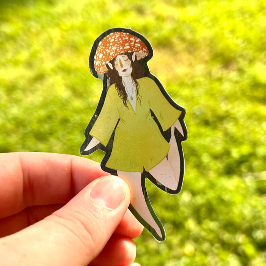 Mushroom Lady Sticker