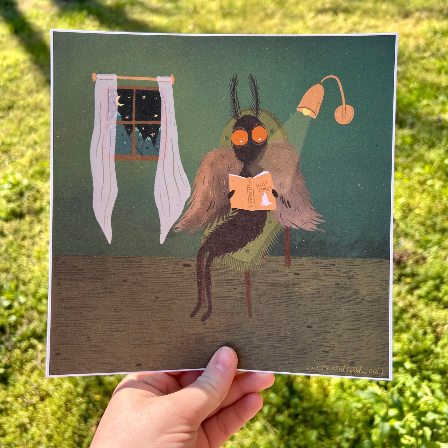 Mothman Reading Print