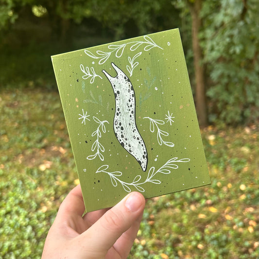 Handpainted Slug Box (White Vine)