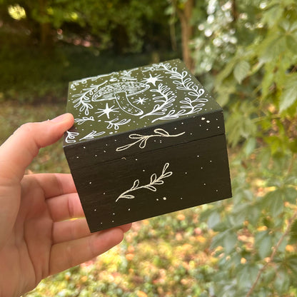 Handpainted Mushroom Box