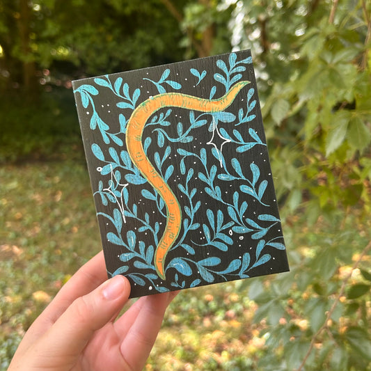 Handpainted Worm Box