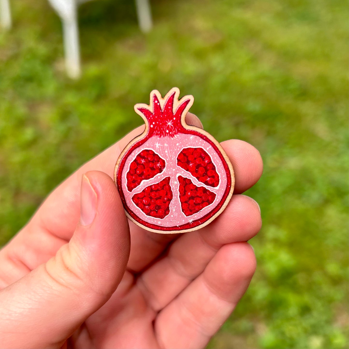 Persephone's Pomegranate Pin