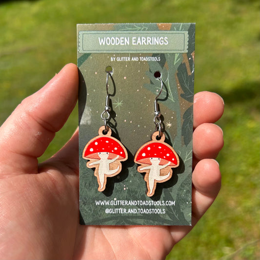 Mushroom People Earrings