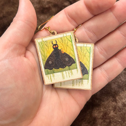 Swamp Mothman Earrings