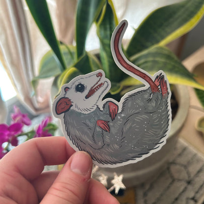 Metalic Opossum Sticker