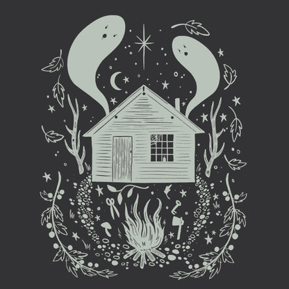 Haunted Cabin Tee-Smoke