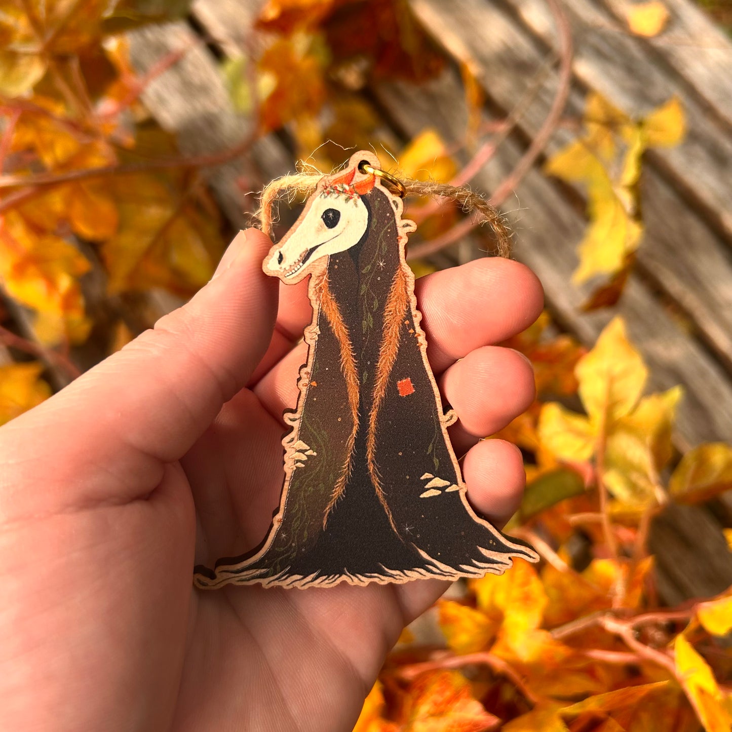 Wooden Mari Lwyd Ornament