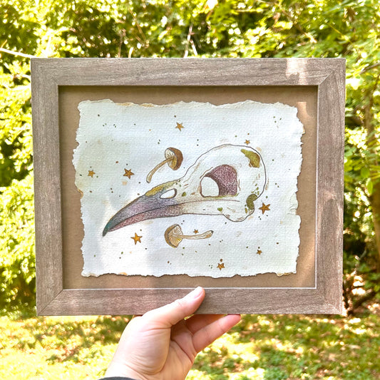 🍂Original Art🍂Raven Skull