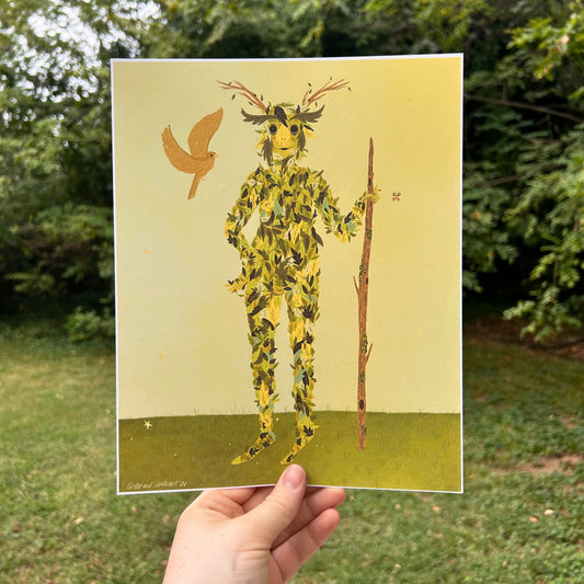Green Man Print