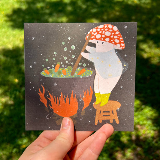 Witchy Mushroom Print