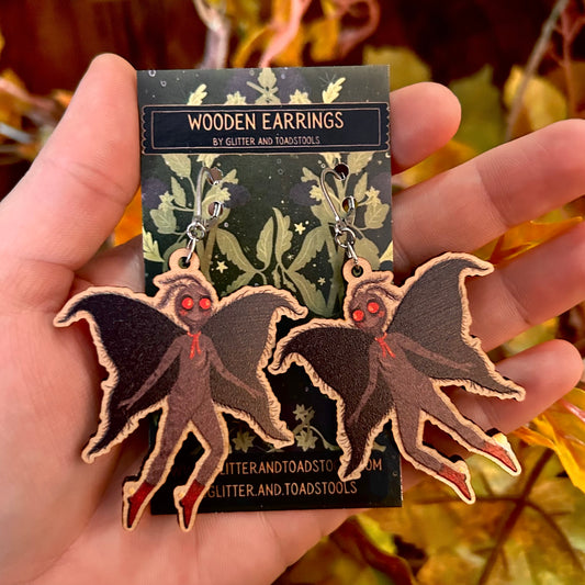 Mothman Earrings