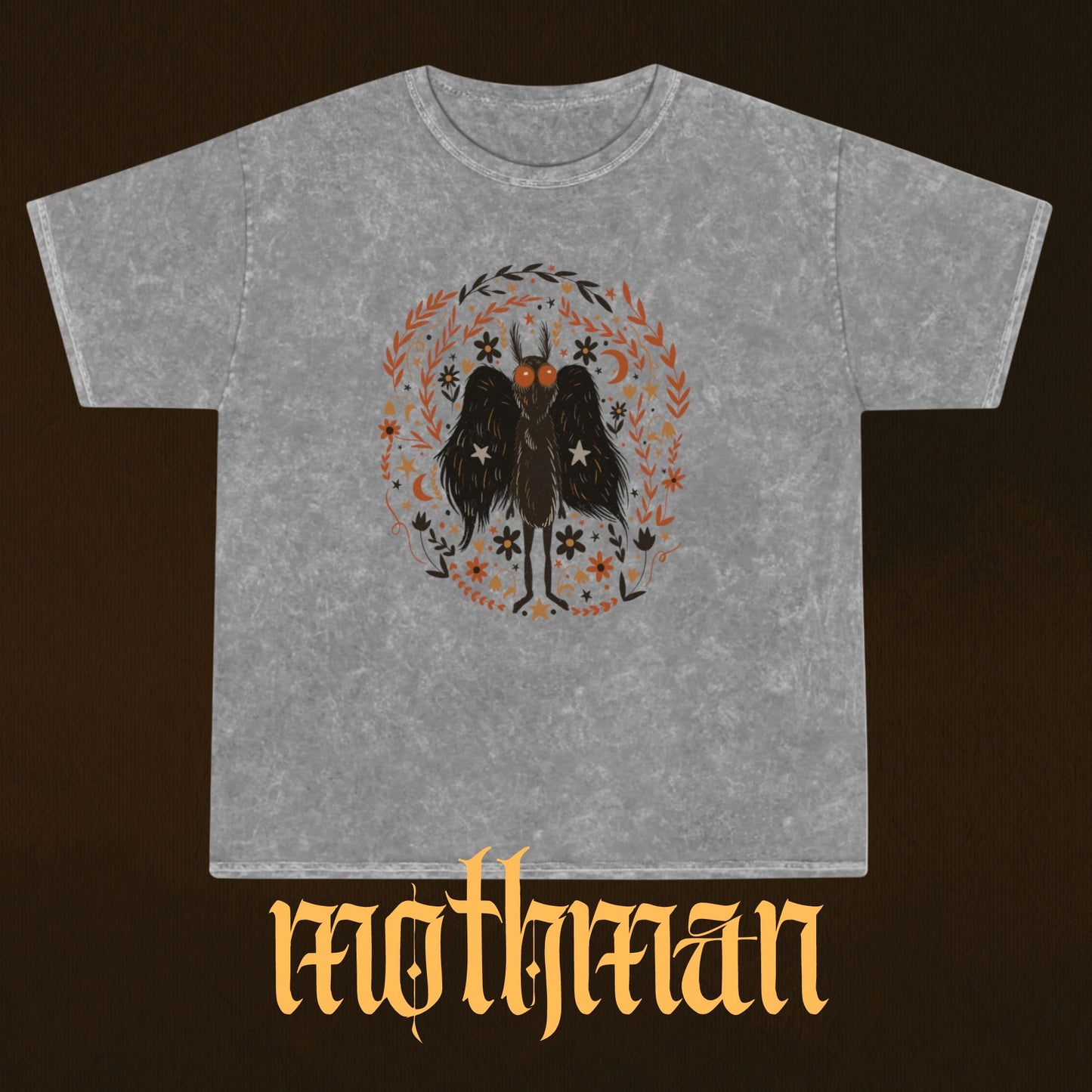 Folk Art Mothman Mineral Wash T-Shirt