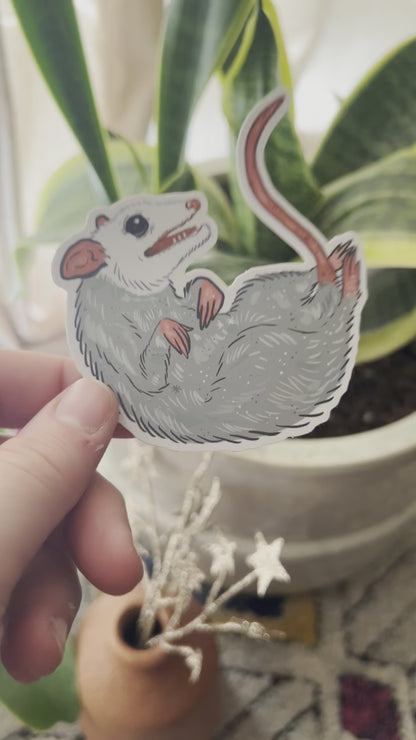 Metalic Opossum Sticker