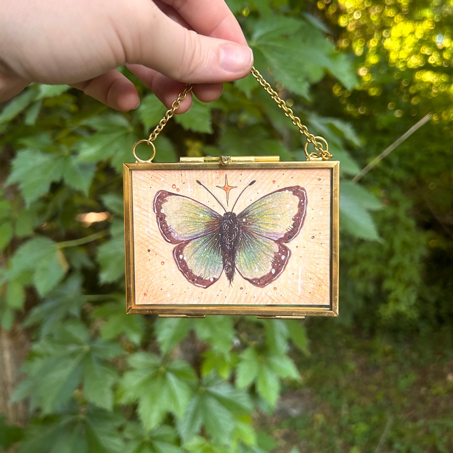 ORIGINAL ART-Xerces Blue Butterfly