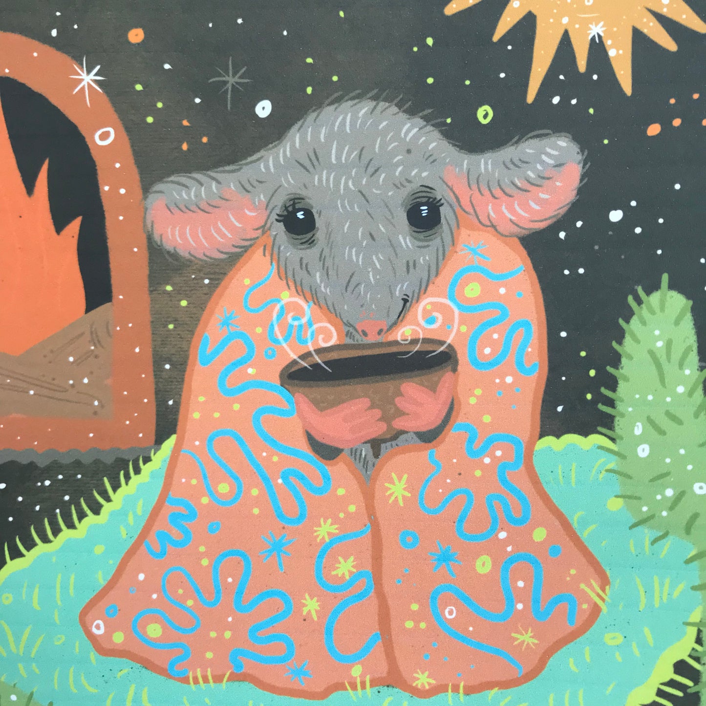 Cozy Mouse Print