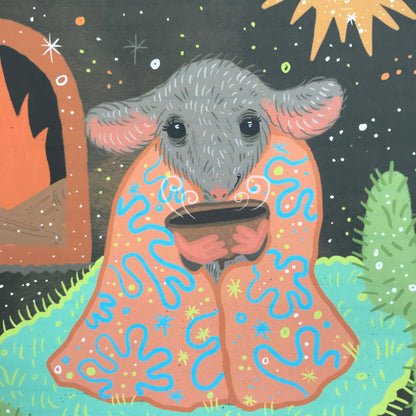 Cozy Mouse Print