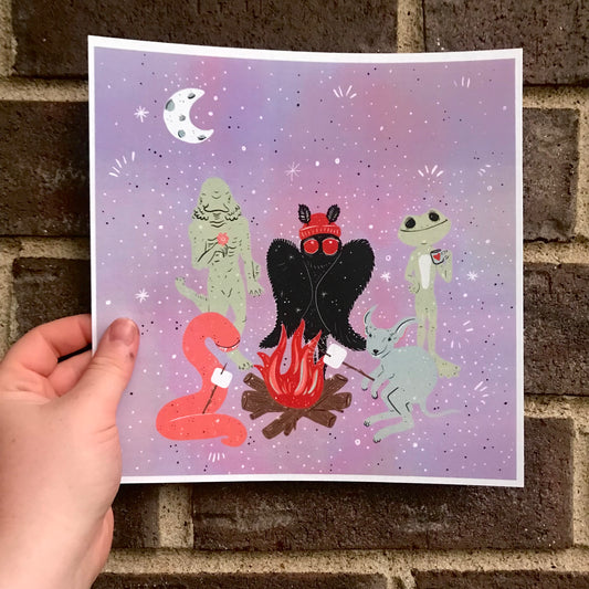 Cryptid Camp Print