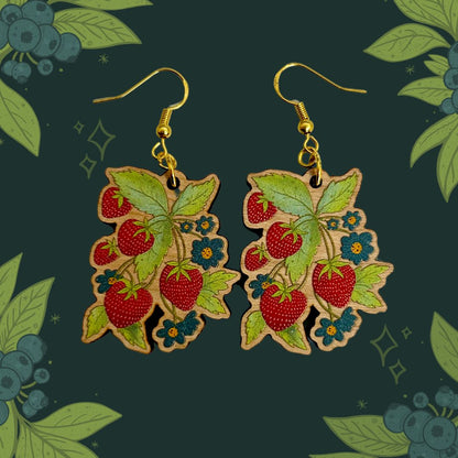✨PREORDER✨Cottagecore Dreamin' Strawberry Earrings